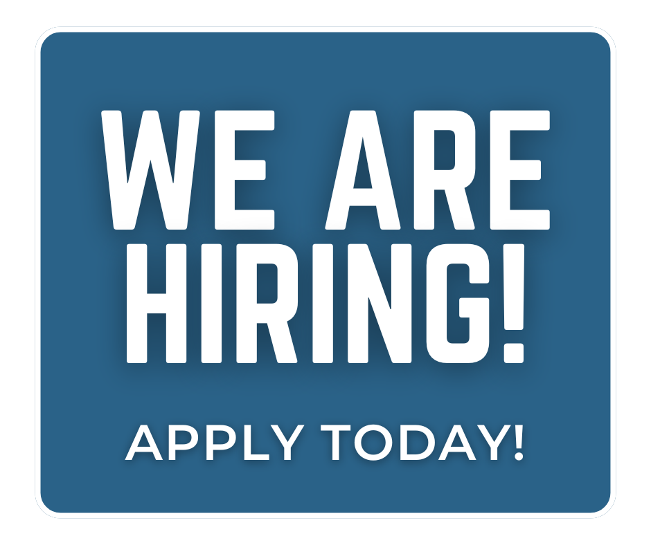 We are Hiring, Apply Today