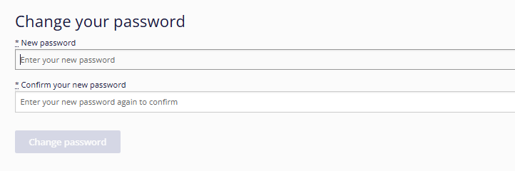 screenshot to change your password
