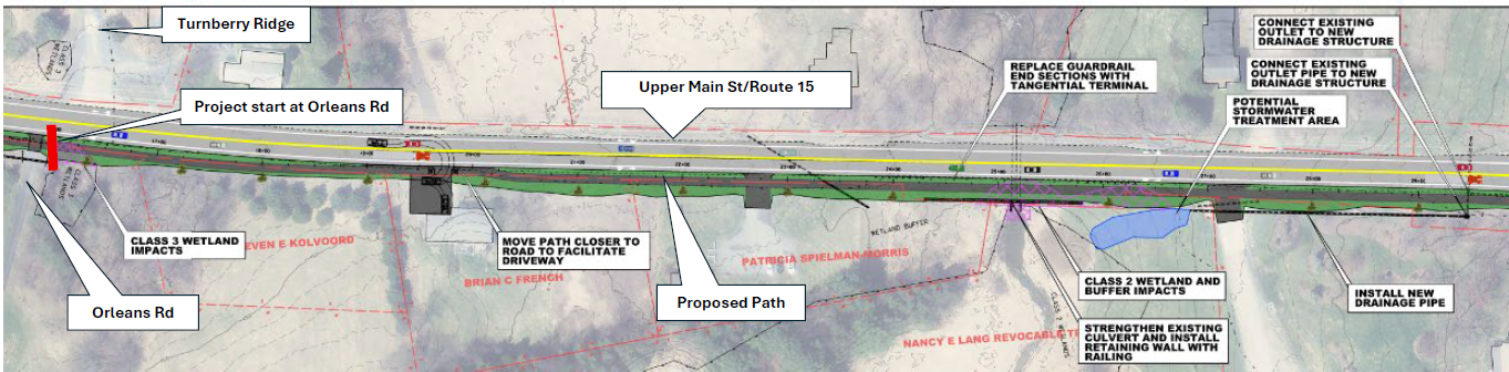 VT 15 Shared Use Path map 1